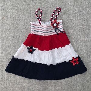 Fourth of July baby girl dress